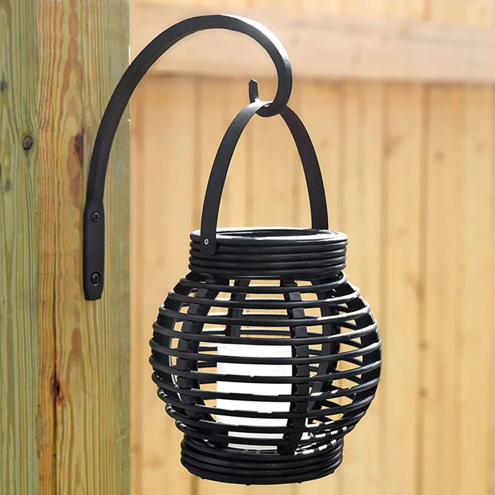 Flowerpot Planting Basket Hooks Hanging for Decorations Plants Bracket Wrought Iron Wall Metal Planter Hanger