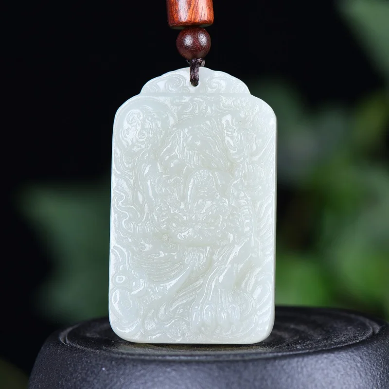 Hetian Jade Wealth-Attracting Pixiu Pendant