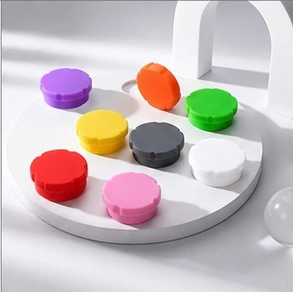 16Pcs Glass Bottle Protective Caps Silicone Leakproof Reusable Dustproof Small Vial Covers for 5Ml Lab Sample Bottles