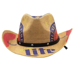 Hat Vaqueira Wide Stroh Panama Hut Rodeos Rodeos Beach für Jungen Erwachsene Männer 10 Hauptverkauf Chapeu Männer Rodeo - №7