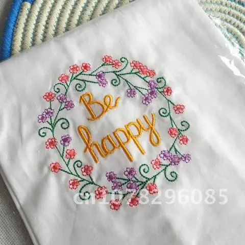 1pcs Cotton Tea Towel Embroidered Kitchen Towels Multi Purpose Dining Table Mat for Party Decorate Wedding Cloth Napkins