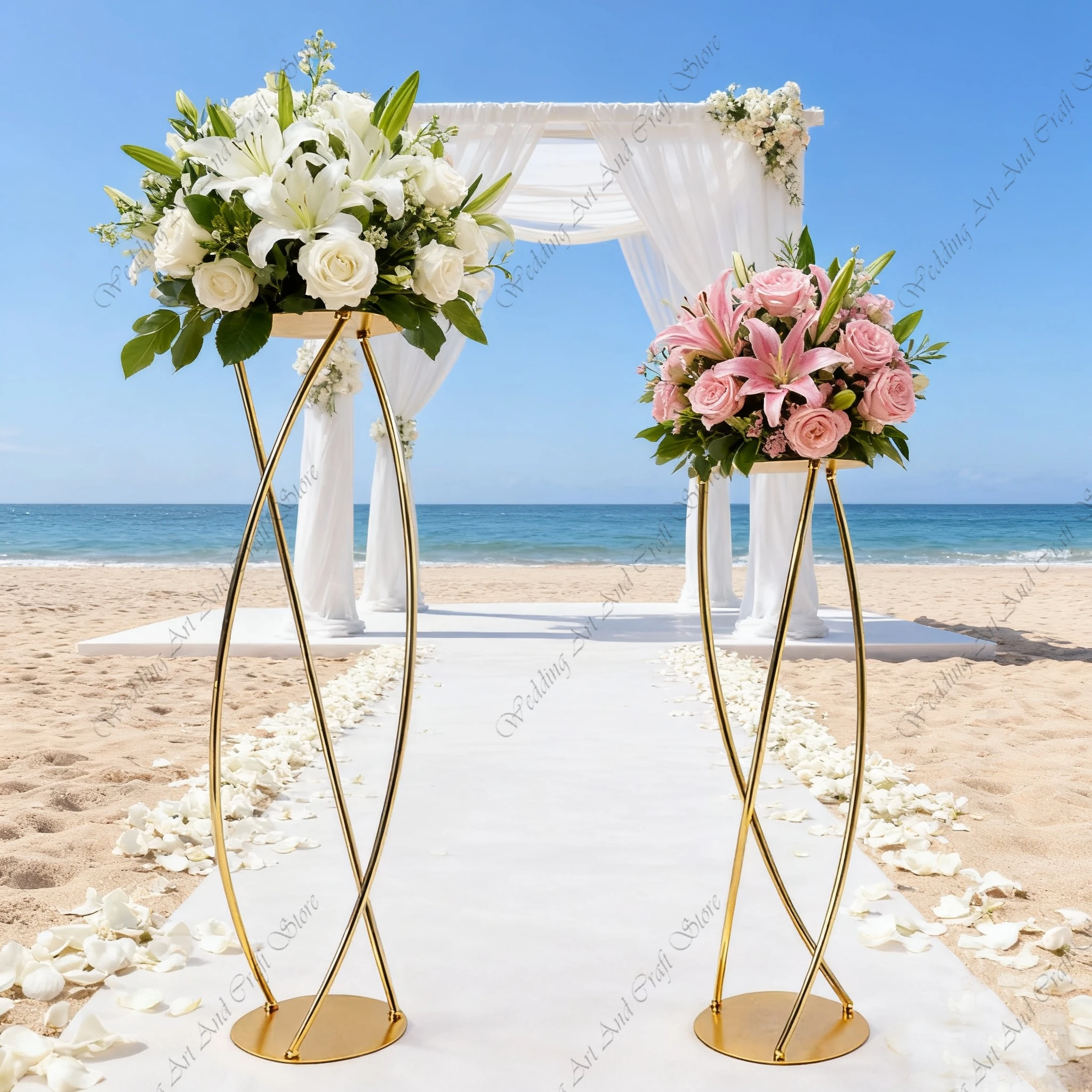 10 szt. 50-100 cm wysokie złot – Centerpiece Vase Tall recenzja i cena