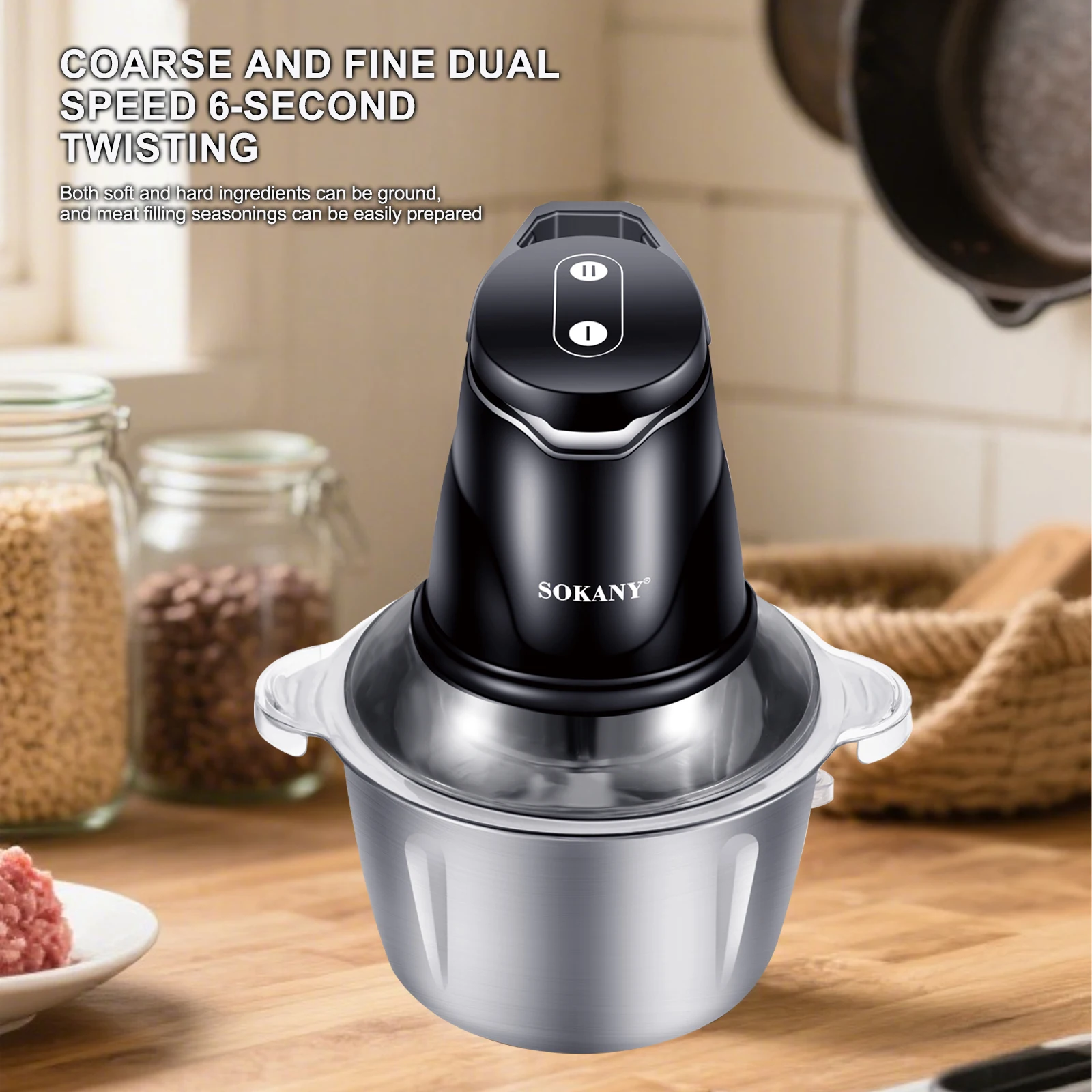 SOKANY7020 Maszynka do mieleni – Food Processor Large recenzja i cena