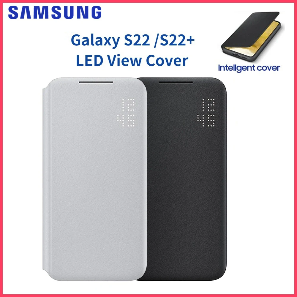 Original Samsung Galaxy S22 LED View Cover For Galaxy S22+ S22Plus LED View Cover SM-S901B, SM-S901B/DS SM-S906B, SM-S906B/DS