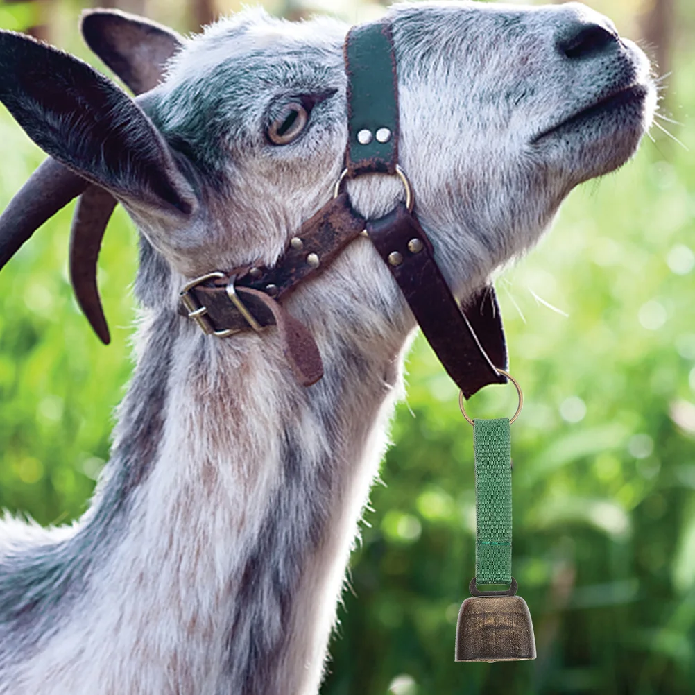 2 قطعة أجراس الدب التخييم جرس خمر المعادن بصوت عال واضح الصوت خفيفة الوزن للمشي مزرعة الحيوانات الأليفة أجراس البقرة في الهواء الطلق