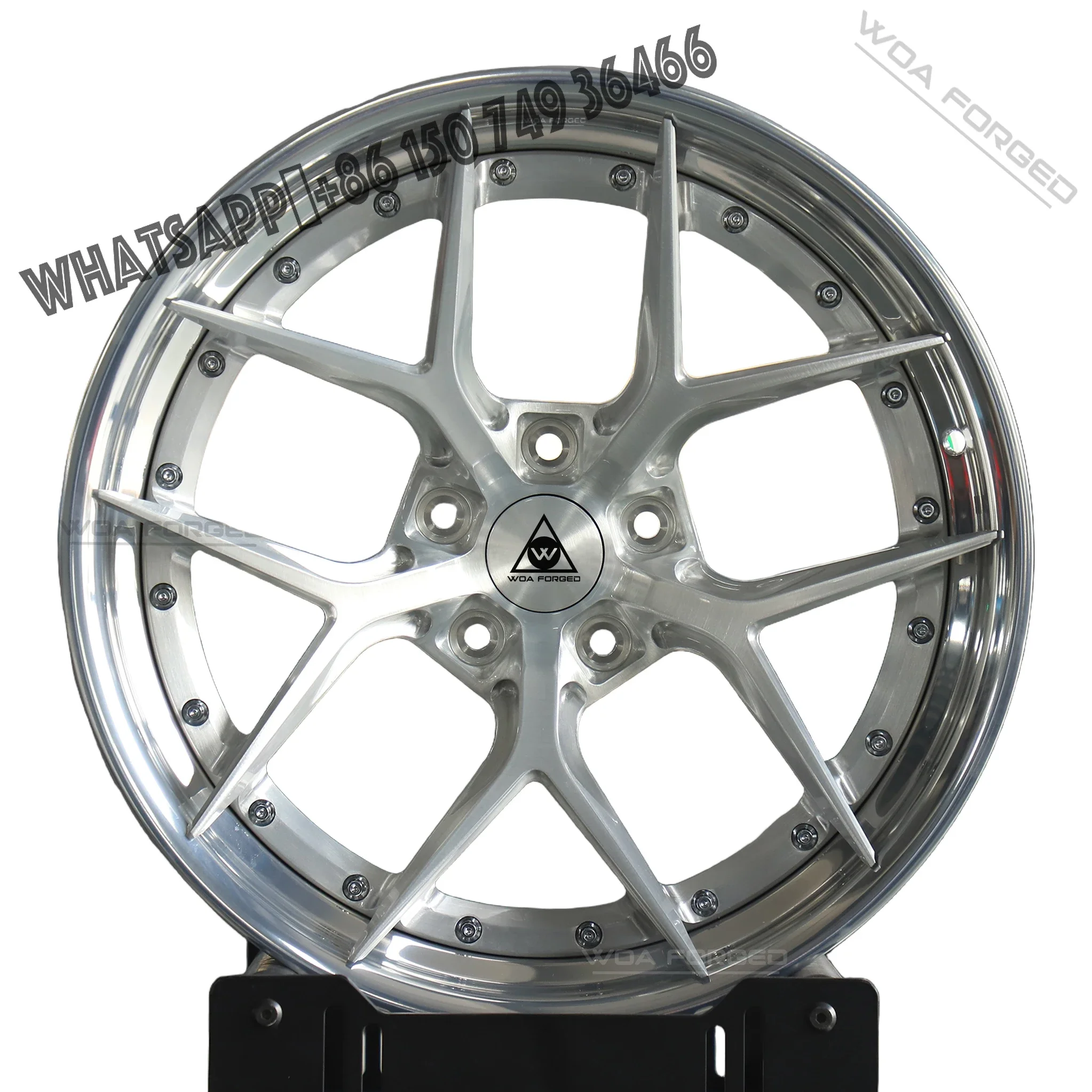

WOAFORGED S101SC OEM Custom Forged 2 3 Piece Aluminum Alloy Wheel Rims Polished Brushed Silver 5x112 5x114.3 5x120 5x130 5x108