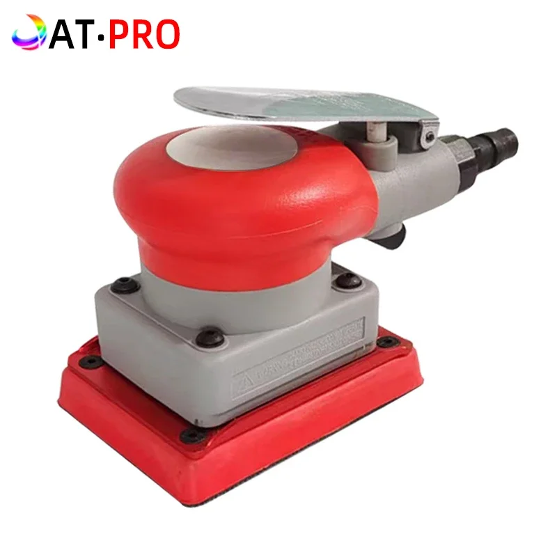 70x198mm Square Dry Grinder Air Track Sander Used For Car Orange Peel Sanding Sandpaper Vacuum Suction Pneumatic Sander