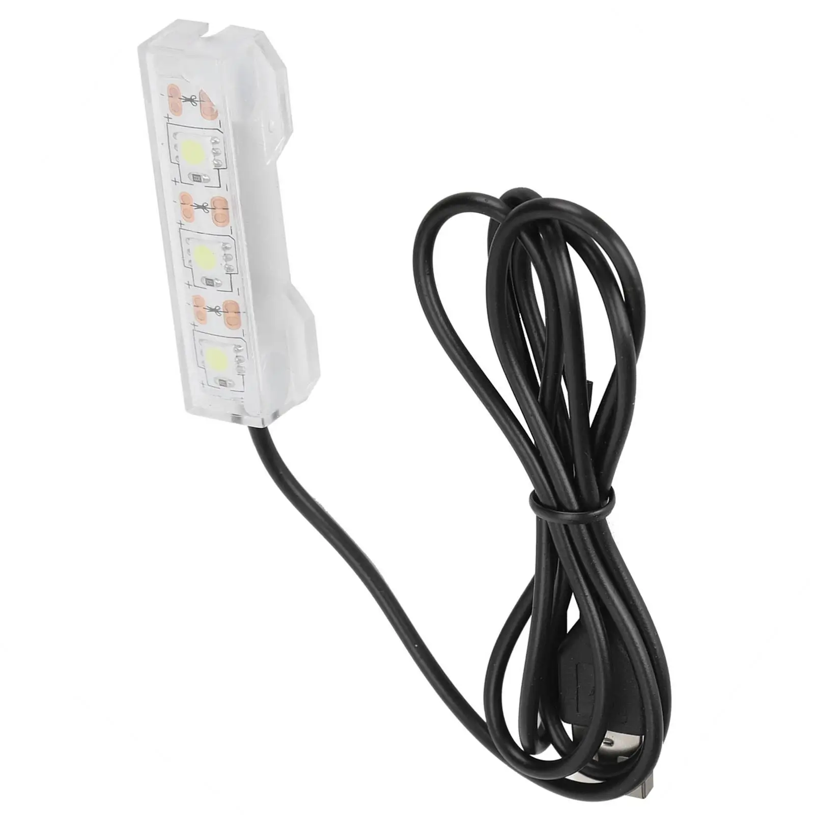 Compact LED Aquarium Light for Desktop Fish Tanks & Water Plants - Soft Illumination Home Decor