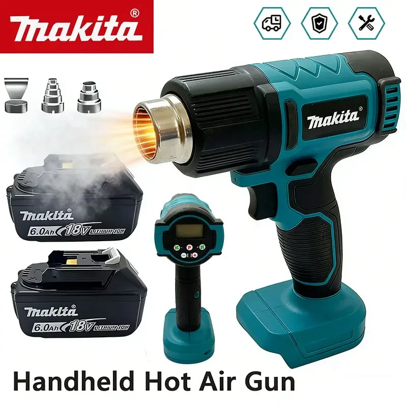 

Makita 18V Hot Air Baking Gun Tools Cordless Heat Gun Air Dryer For Soldering Max 550°C Shrink Film Wireless Rechargeable DHG181