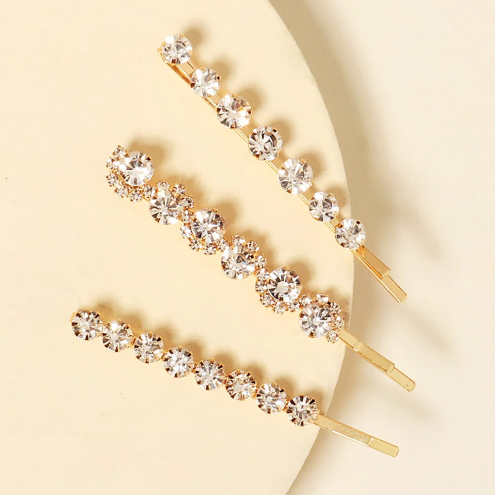 Zarte funkelnde Haarspange mit Strasssteinen, modischer Pony-Seitenclip für Frauen, tägliche Mädchen-Haar-Accessoires als Geschenk – Detail 15