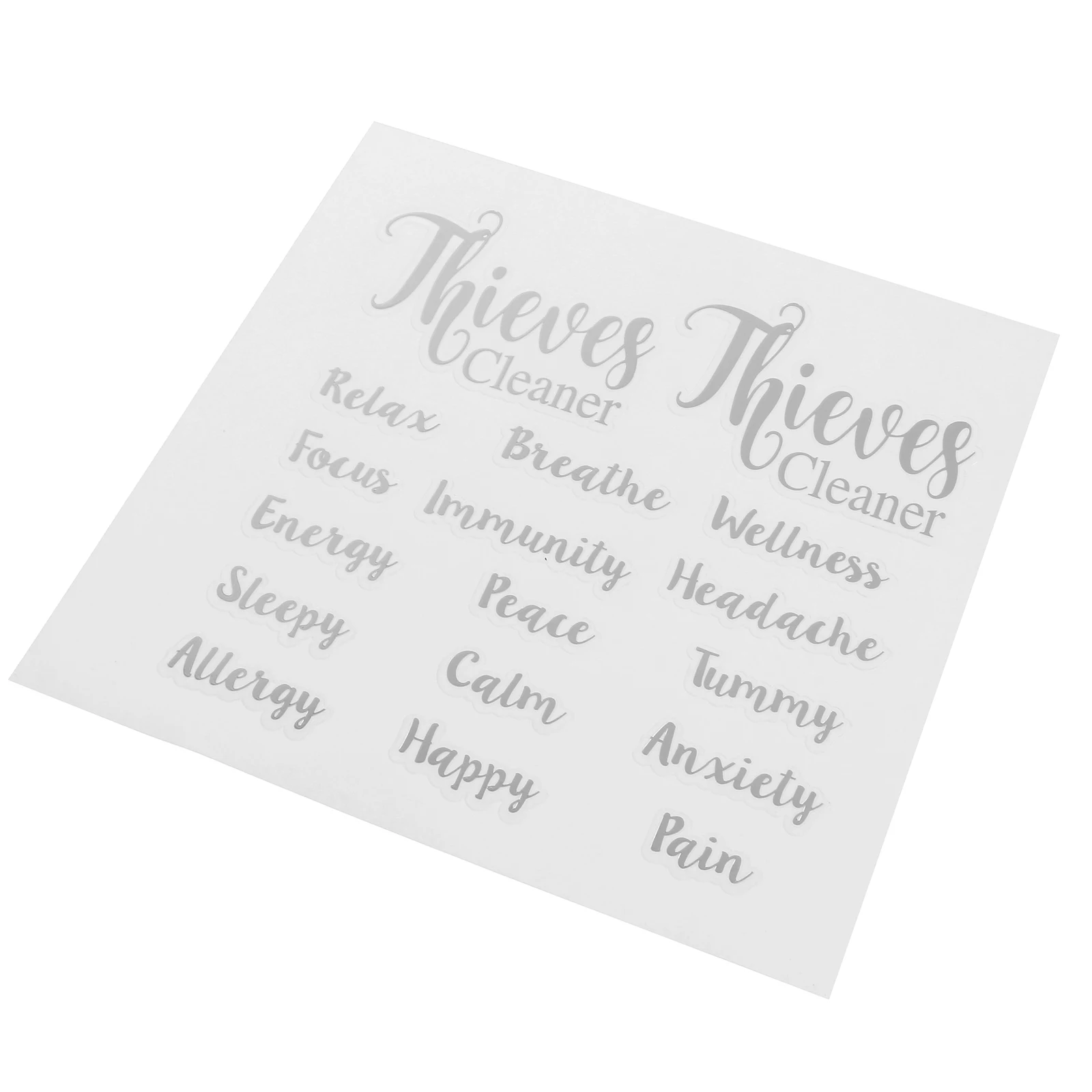 

6pcs Essential Oil Bottle Labels Stickers Self-Adhesive For Perfume Diy Aromatherapy Jar Container Labeling Folder