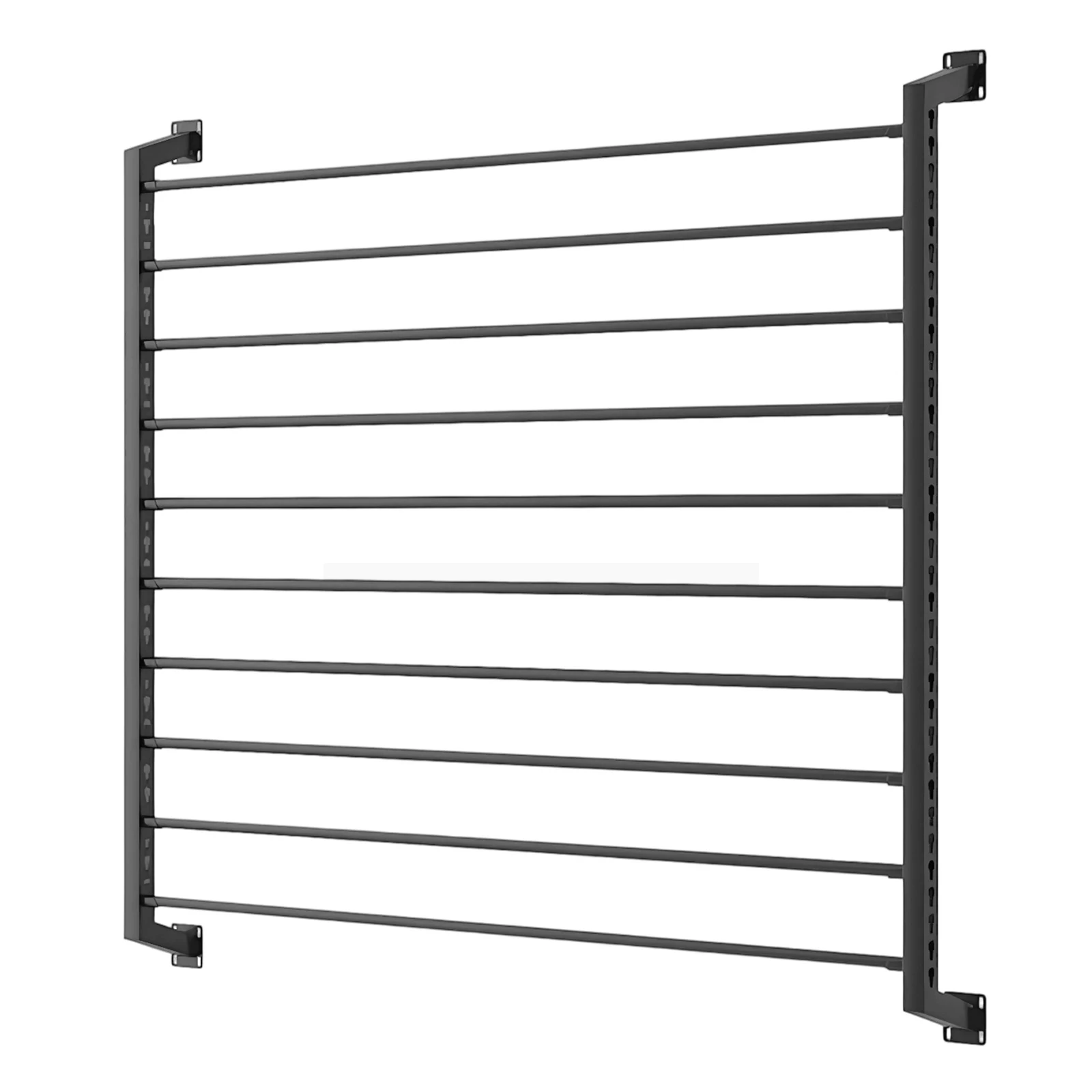 

Wall Mounted Vinyl Holder with Adjustable Hanging Rod 10-Rolls Heavy Duty Vinyl Storage Tool with Mounting Hardware for Banner