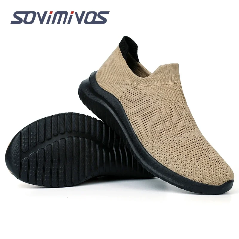 Mocasines de malla antideslizantes para hombre y mujer, zapatos de espuma viscoelástica con soporte para ARCO, zapatillas de tenis resistentes al