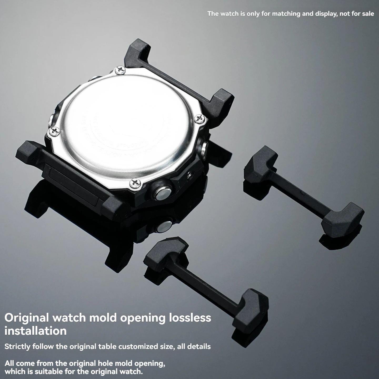 GA-2300 ساعة موصل ل كاسيو G-SHOCK GA2300 GA 2300 ساعة محول تعديل الجلود المطاط الصلب حزام محول معدني 24 مللي متر