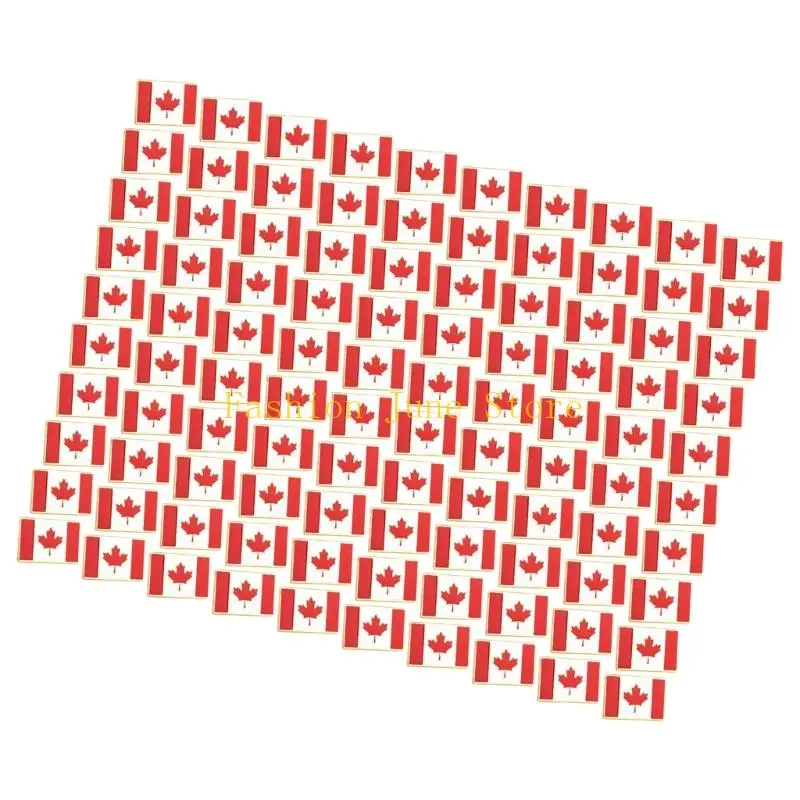 N5KA Classical Patriotic Zinc Alloy Pin Featuring Canadian Flag Design 1.5X2.2Cm