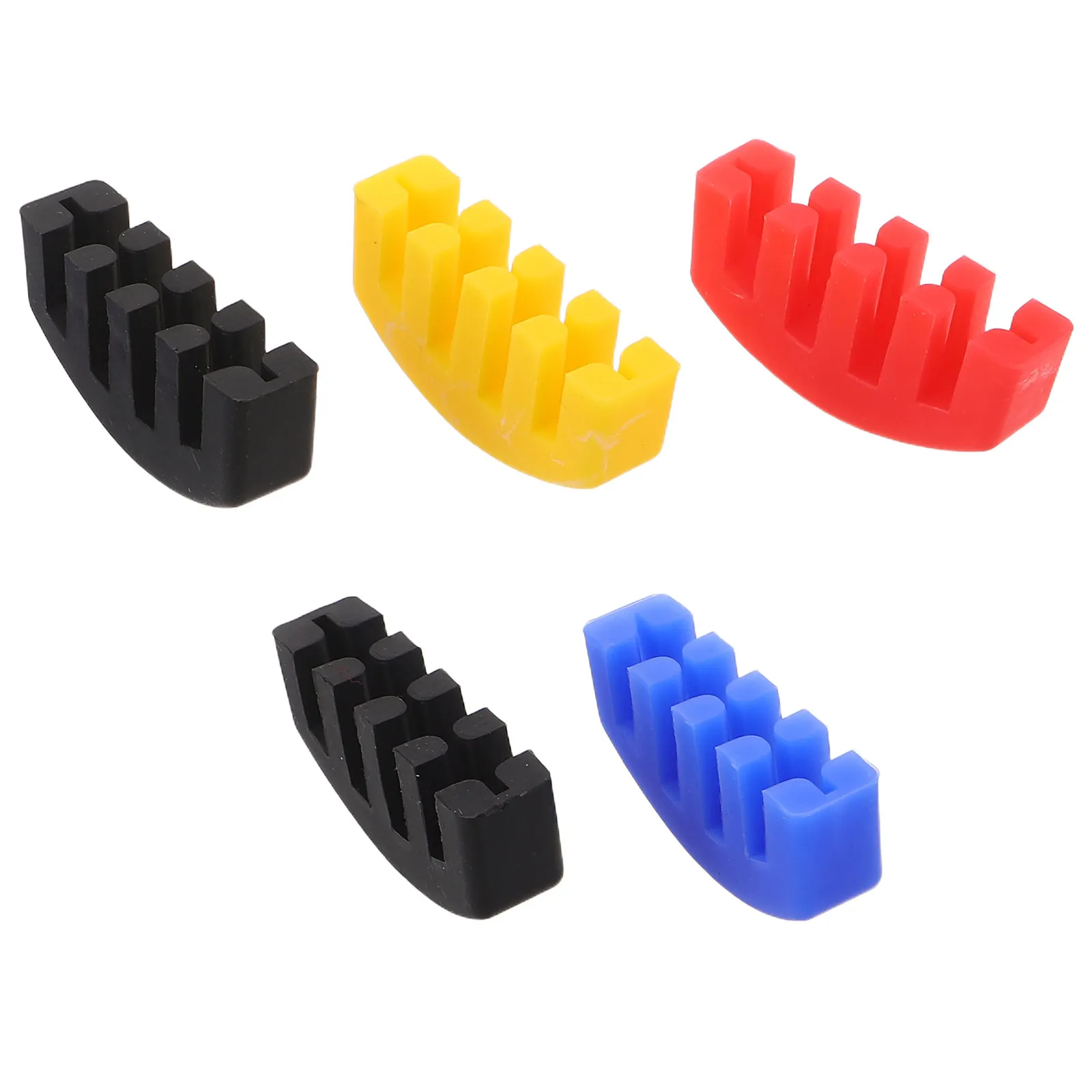 5Pcs Violin Mutes Rubber Practice Sound Dampener Bridge Clip-on Use Violin Sound Reducer Universal Quiet Practice