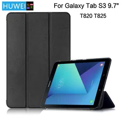 HUWEI Ultra Slim Case For Samsung Galaxy Tab S3 9.7 Inch Tablet PC Stand Cover T820 T825 SM-T820 SM-T825 Funda Smart cases