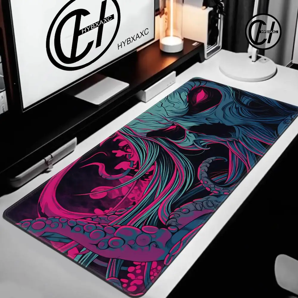 Death God Octopus MTG Playmat Magic Card Mat with Stitched Edge Non-Slip Durable Tabletop Playmat Board Game Mat for TCG
