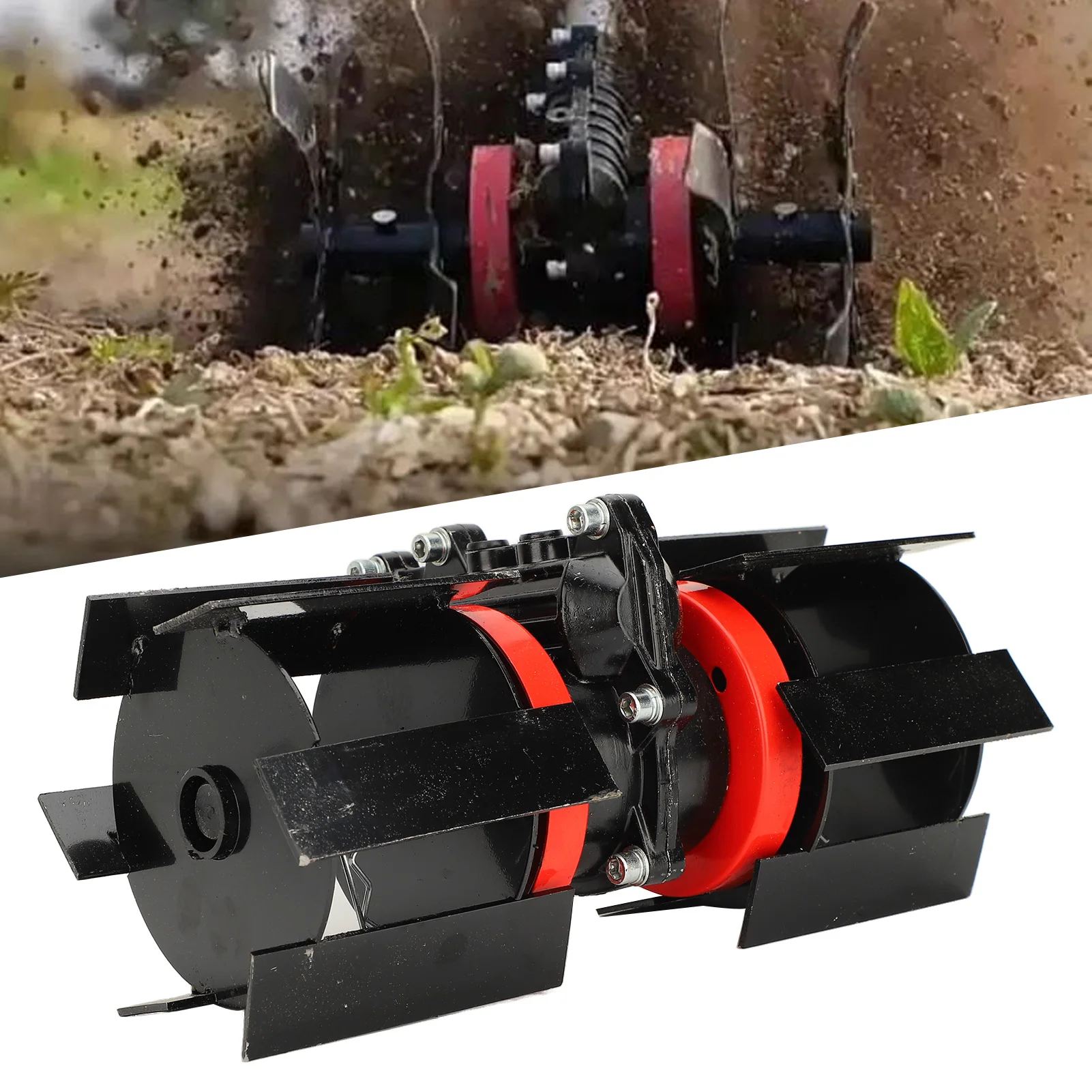 

Grass Mower Weeding Wheel High Efficiency Easy To Install Multifunctional Weeding Wheel 10cm for Tiller Accessory