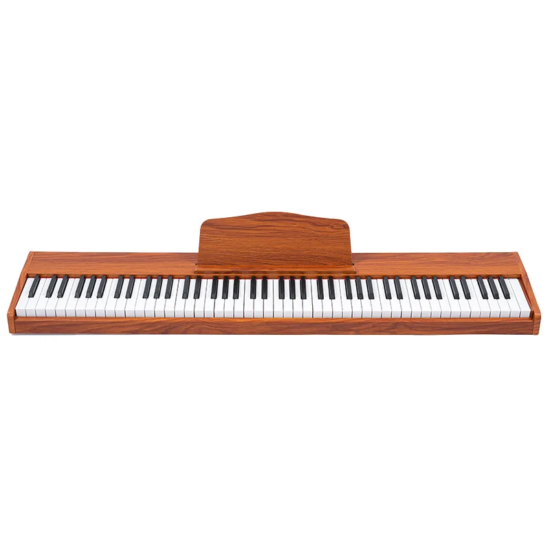 

2025 88 Key Beginner Adult Electronic Organ Multi-function Adult Bluetooth Function Wooden Piano with Lamp Portable