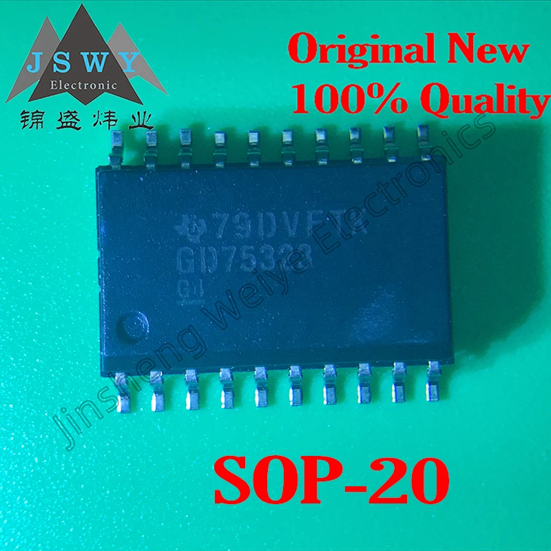 10PCS GD75323DWR GD75232DWR GD75323 GD75232 SMD SOP20 interface logic chip 100% brand new stock supply Free shipping IC