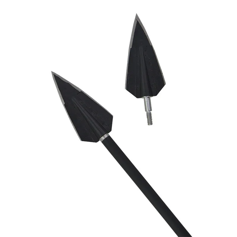 3/6/12pcs Archery Broadheads 160Grain Universal Thread 2 Fix Blade Tip Points Target For Outdoor Hunting Accessories