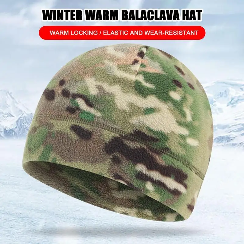 Winter Autumn Warm Fleece Hat Men Women Outdoor Windproof Hiking Fishing Cycling Hunting Military Caps Airsoft Balaclava