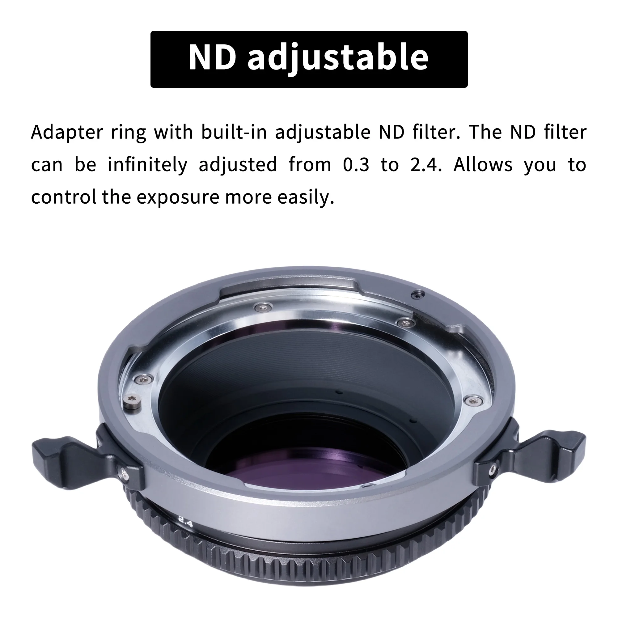 XPIMAGE Lens Mount Adapter with Adjustable ND Filter for ARRI LPL Cinema Lenses to Sony E Leica L Canon RF Nikon Z Fuji X Camera