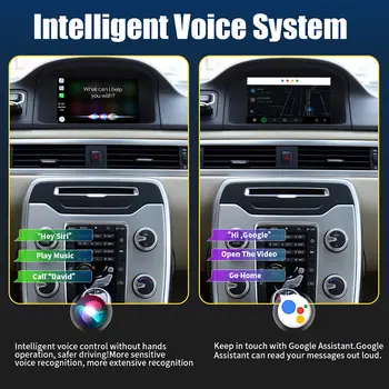 Bezdrátový Apple CarPlay pro VOLVO 7'' S60 S80 XC60 V60 V40 S60L 2015-2019 Car Play Android Auto Box Zrcátko Přední a Zadní Kamera 10 nejlepší prodej Vylepšení audiosystému Volvo XC60 - №7