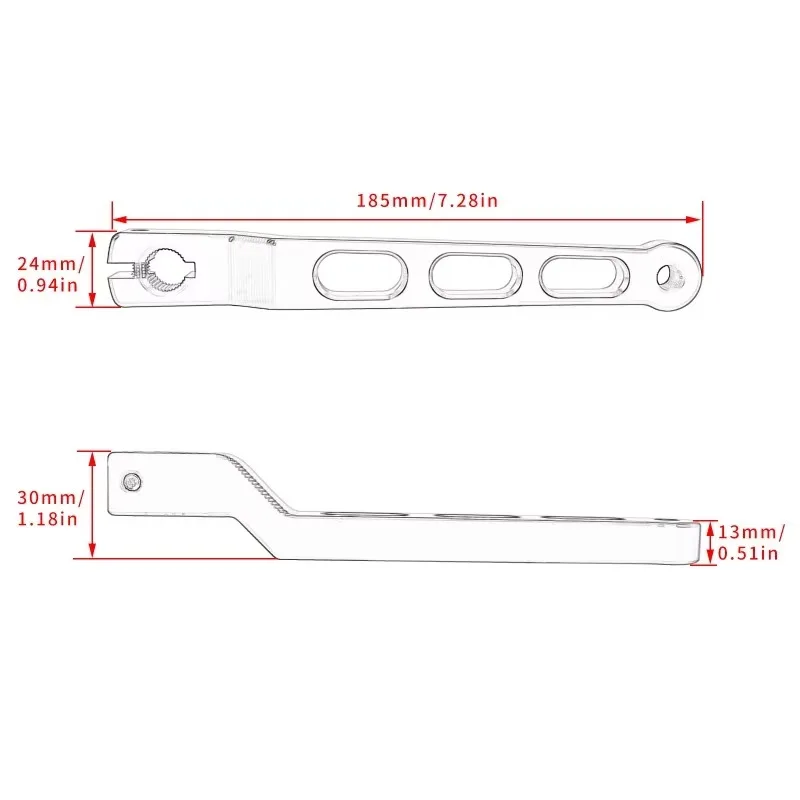 

Uiz For Harley Touring Softail Electra Glide Road King Street Trike 1 Pair Motorcycle Heel Toe Gear Shifter Shift Lever Aluminum