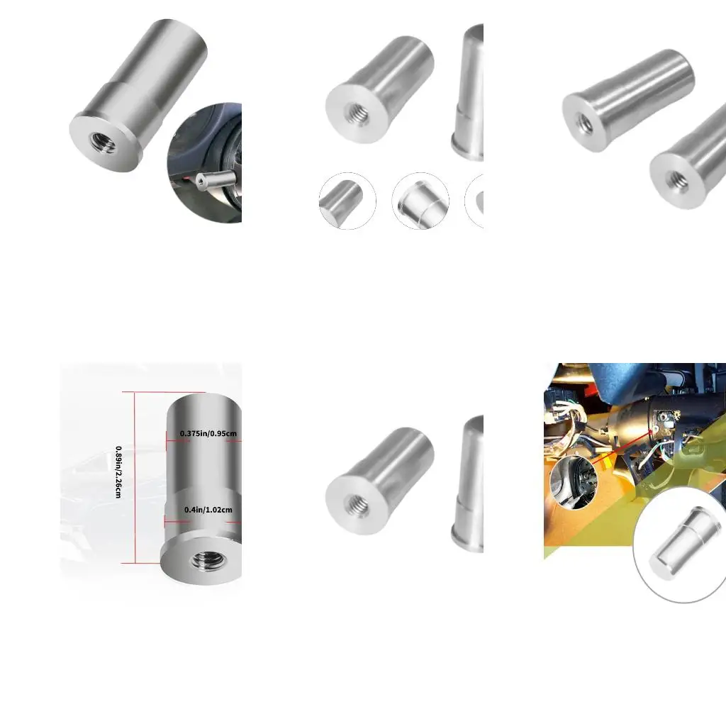 

87HE 2pcs Replacement Oversized Steering Pin for 1969-1996 Easy Installation