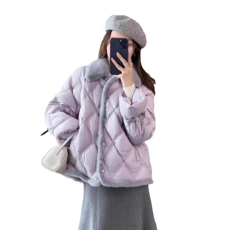 Women's Models Autumn Winter Tops Coat Cotton Clothes Lingerie Short Thickened Warm Simple Comfortable Loose Designed Versatile
