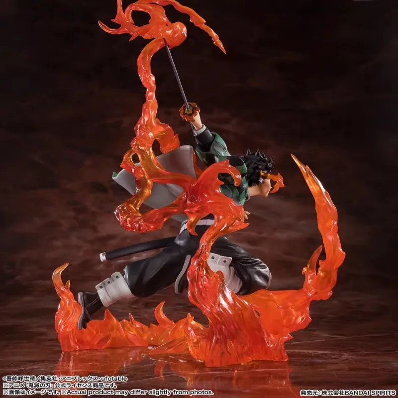 Szybka wysyłka Bandai Anime Figuarts ZERO Demon Slayer TANJIRO KAMADO KYOJURO RENGOKU'S SWORD GUARD ver Oryginalny Model Zabawka Figurka Akcji