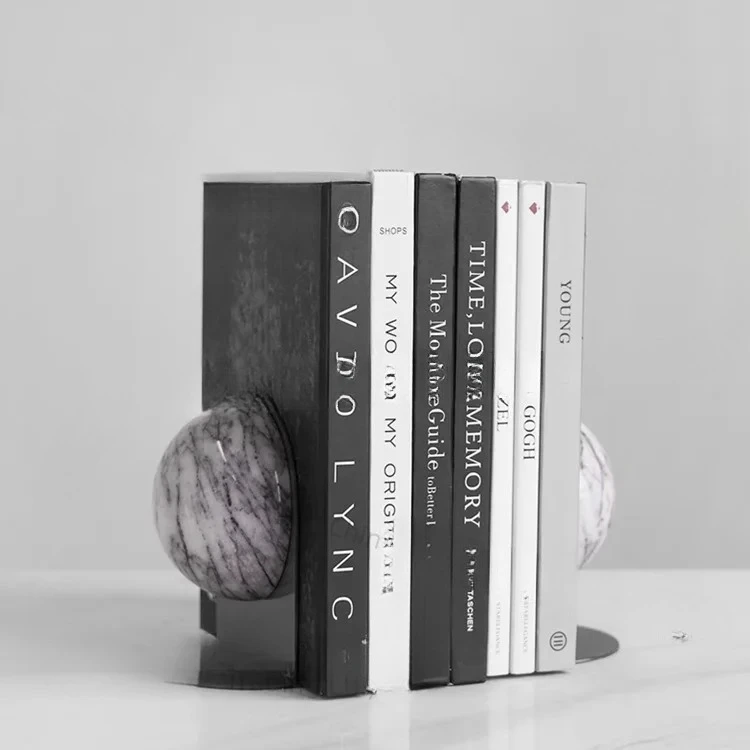 Simple modern marble book file ornament model room study desk book by book folder decoration