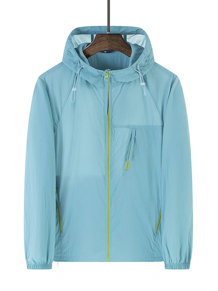 

Легкая летняя новая модная уличная одежда для защиты от солнца с капюшоном, быстросохнущая, охлаждающая, для мужчин и женщин, UPF50+