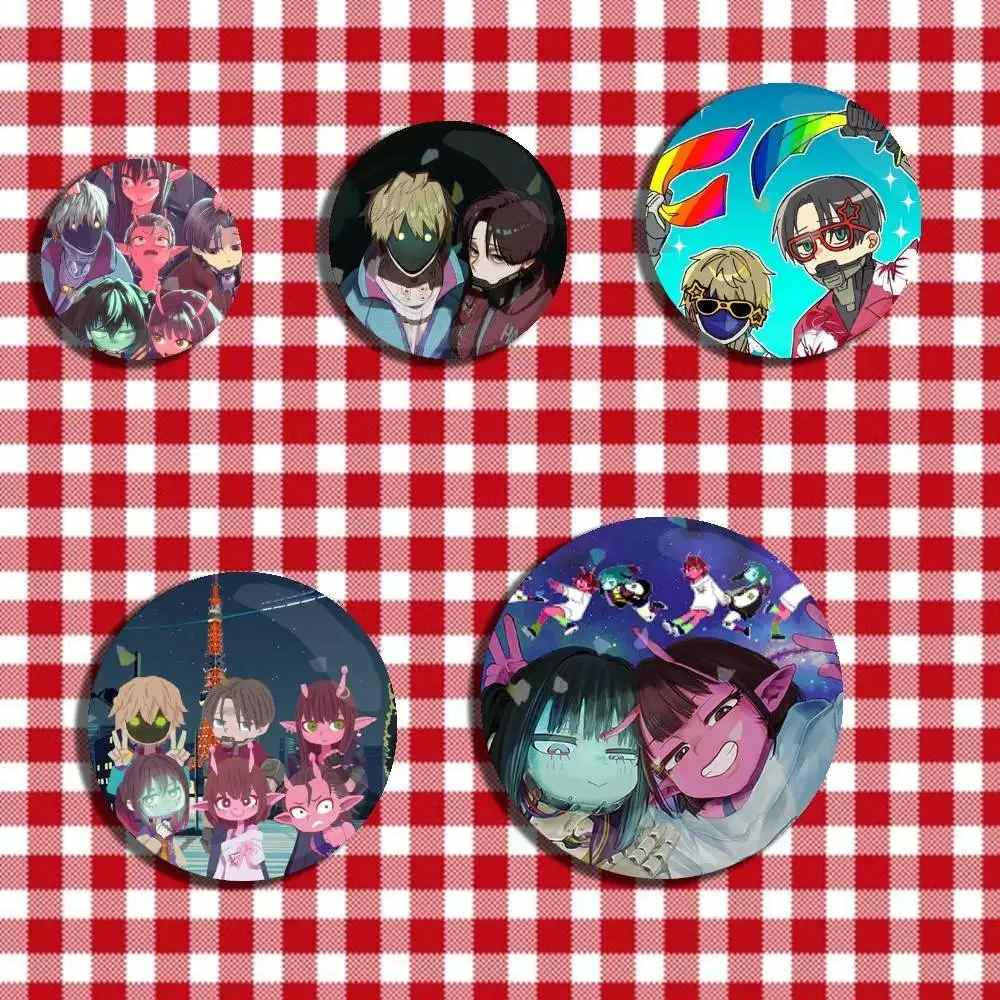 M-Milky S-Subway Icon Badge Handmade Tinplate Brooch for Chest Ornament Gifts Easter decorations