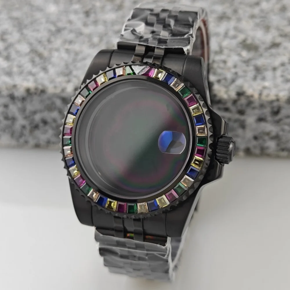 NH35 حافظة كاندي مدي SUB تركيب الساعات الميكانيكية NH38/NH36 علبة مرصعة بالألماس تجميع ملحقات الساعة الميكانيكية