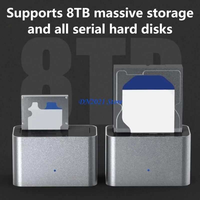 F3KE USB3.0 Type C Harde Schijf Docking Station Reader Case voor 2,5/3,5 inch Solid Disks met LED-indicator