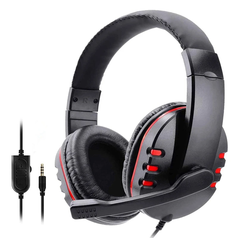 

Wired Headphones With Mic Laptop Phone Stereo Sound Gaming Computer Headset For Sony PS5 PS4