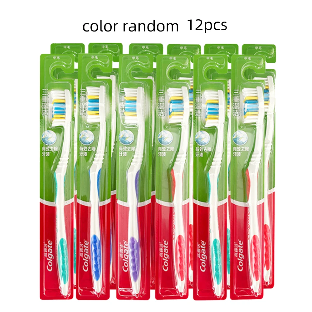 Colgate Random Assorted Color Manual Toothbrush Medium Bristles Household Daily Sensitive Gum Care Supplies