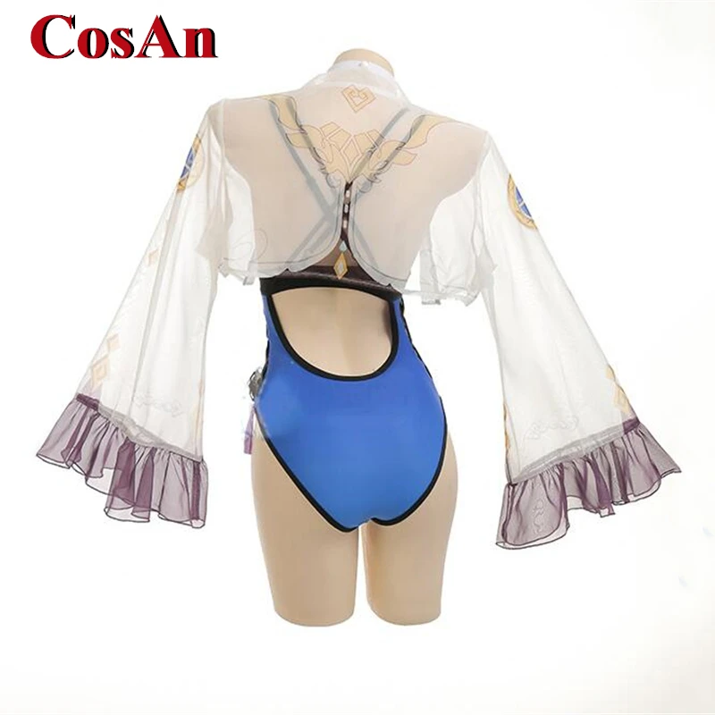 Cosan Game Genshin Impact Yelan Cosplay Kostuum Lieve Mooie Badpak Jumpsuits Zomer Hot Lente Wear Rollenkleding