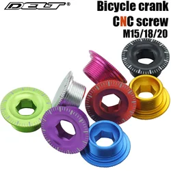 DELT M15/M18/M20 MTB Bicycle Screw Bike Alloy Crank Arm Fixing Bolt Crankset Nut Cover Cap For XT/SLX/XTR IXF Parts