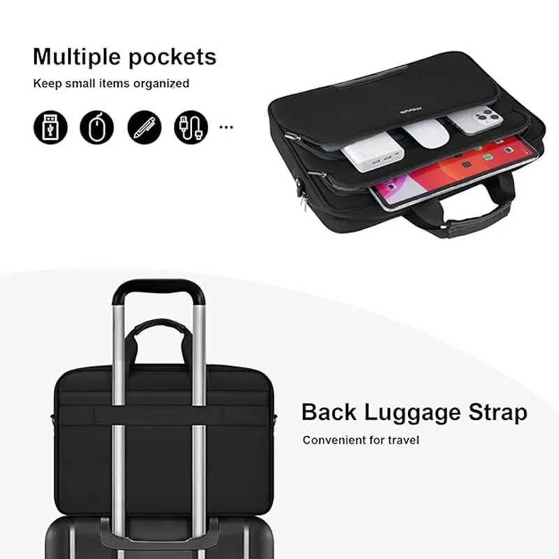 Laptop Shoulder Bag for MacBook Air Pro M4 M3 M2 M1 13 14 15 15.6 16 17.3 inch HP Dell Lenovo Asus Notebook Computer Sleeve Case