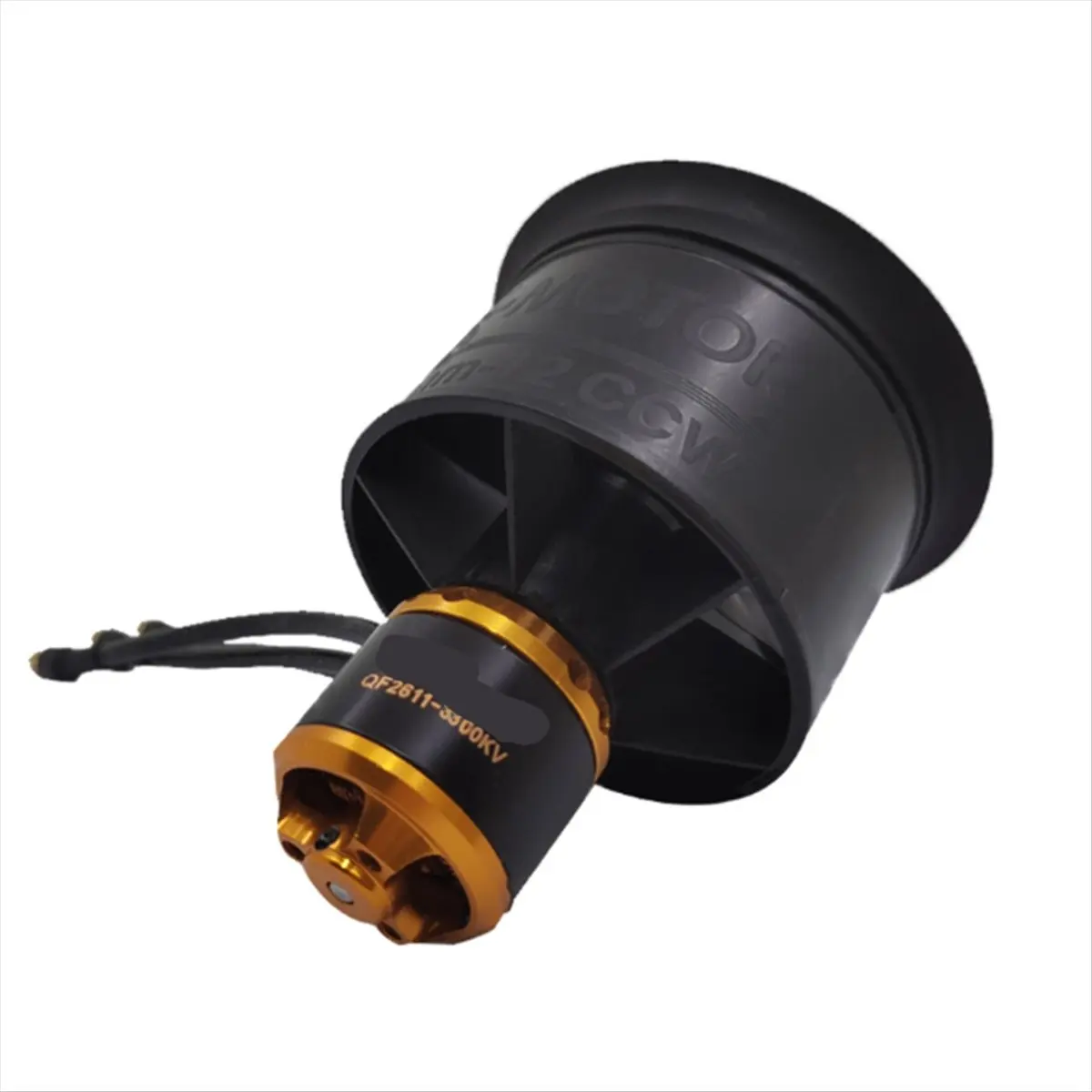 Top Sale New 50mm EDF 12 Blades Ducted Fan CW CCW with QF2611 3300/4000/4600/5000kv Brushless Motor for RC Airplane