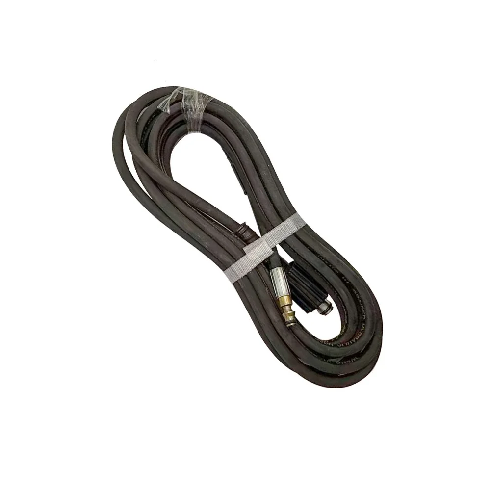 Car Wash Water Hose 7M Length - Reinforced Black Rubber Tube Engineered for High Pressure Resistance and Ease of Storage