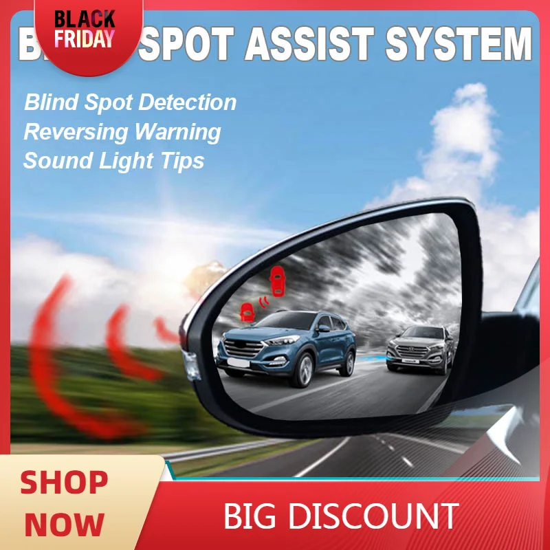 Car Rear Mirror Blind Spot Monitoring System BSD BSA BSM Radar Parking Sensor Change Lane Aided For Hyundai Tucson 2015 to 2020