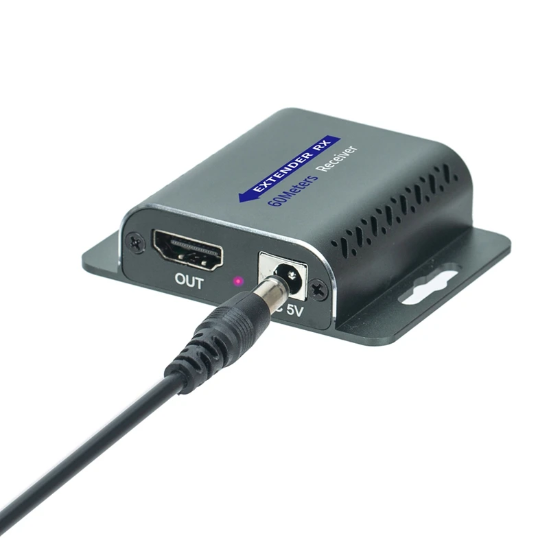 ビデオモニター送信機,アルミニウム合金エクステンダー,4k,60hz互換,60m, 120m,rj45 ir,uhd,hdr v2.0,1080p