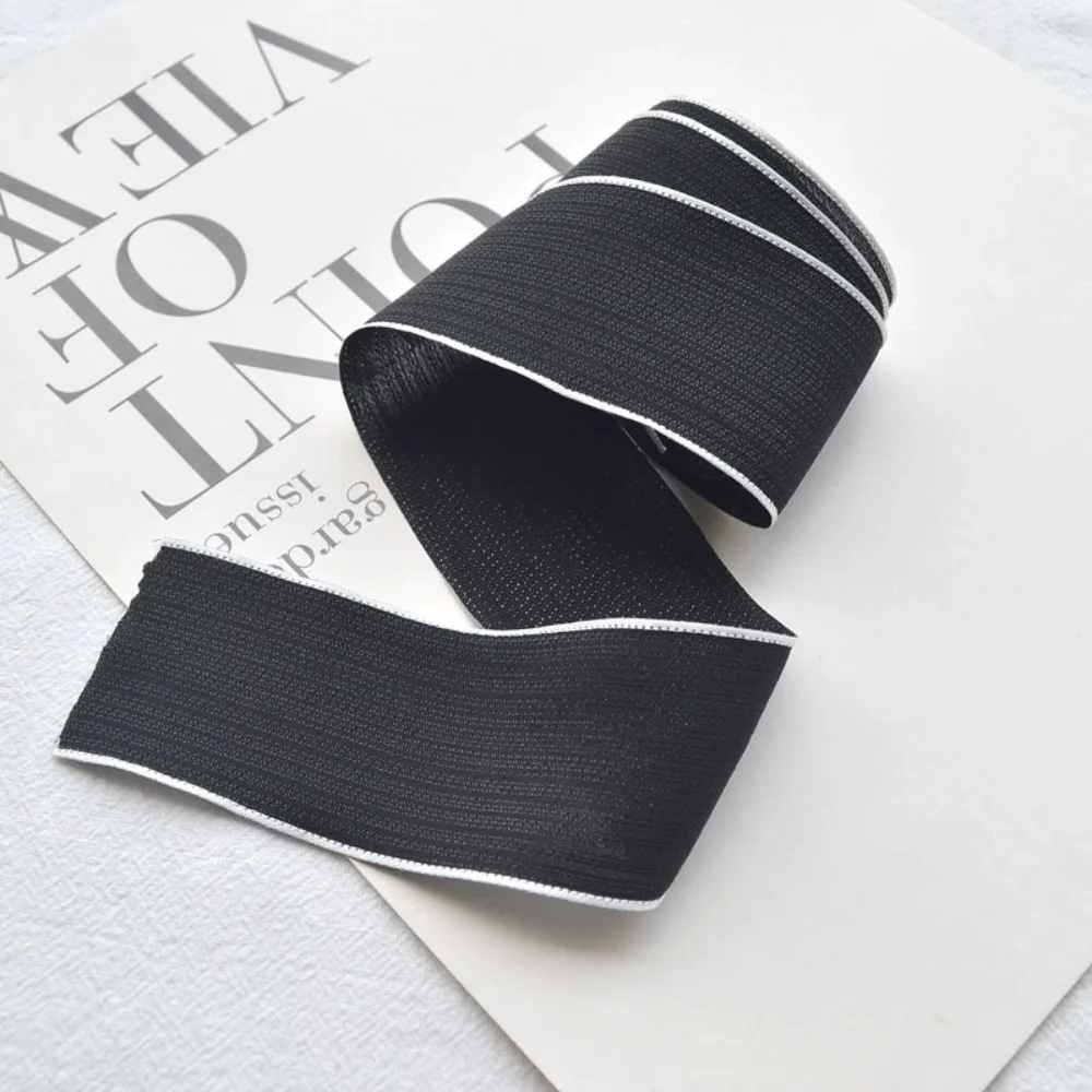1 メートル/ロール黒と白の生地リボン DIY ヘアクリップ素材手作り弓ヘアアクセサリーかぶと DIY クラフトアクセサリー