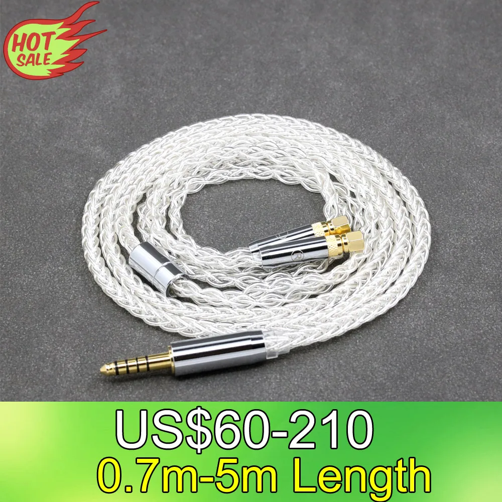 LN008384 8 Core 99% 7n Pure Silver Palladium Earphone Cable For HiFiMan HE400 HE5 HE6 HE300 HE4 HE500 HE6 Headphone