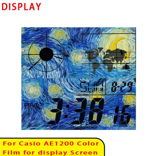 Farbbildschirm-Filtersets für Casio AE1200 Display Gradient Filter Royale Mod Hochwertiges Modellierzubehör – Detail 3